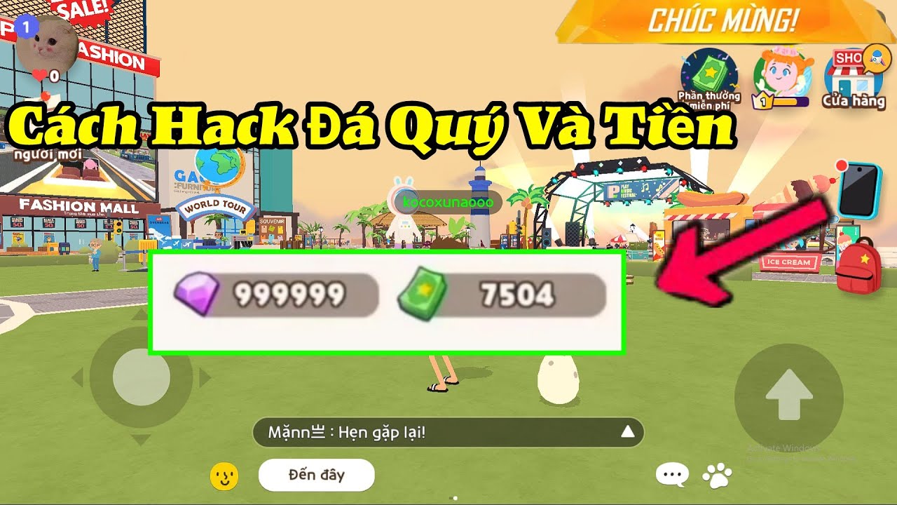 Hack vàng và tiền vô hạn