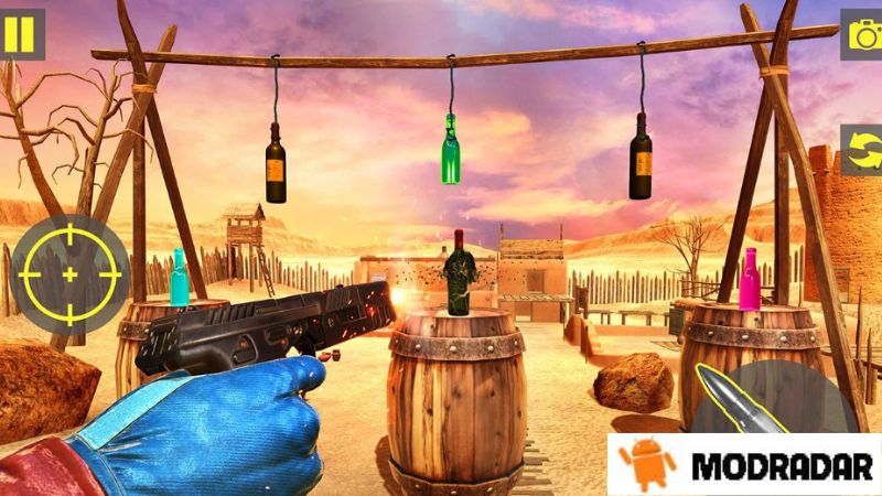 Fitur luar biasa dari berpartisipasi dalam Sniper Gun Bottle Shooter 2021 APK