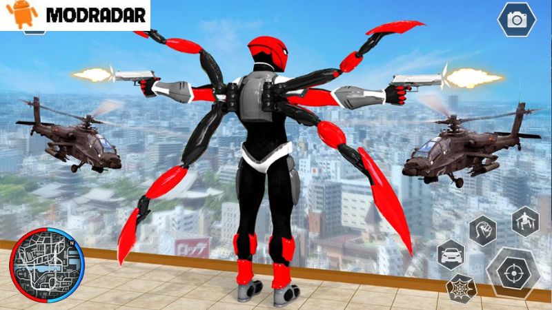 Outstanding features when participating in Black Spider Rope SuperHero APK