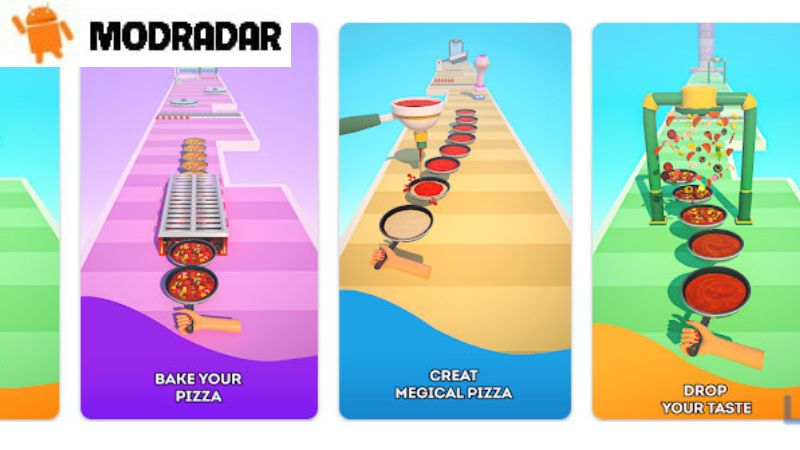 Introduction about the entertaining game Pizza Stack 3D Pizza Game Mod