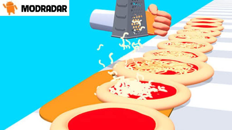 The outstanding features included in Pizza Stack 3D Pizza Game Mod