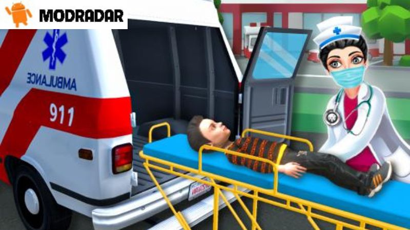 Fitur Luar Biasa Termasuk dalam Emergency Ambulance Rescue Sim APK