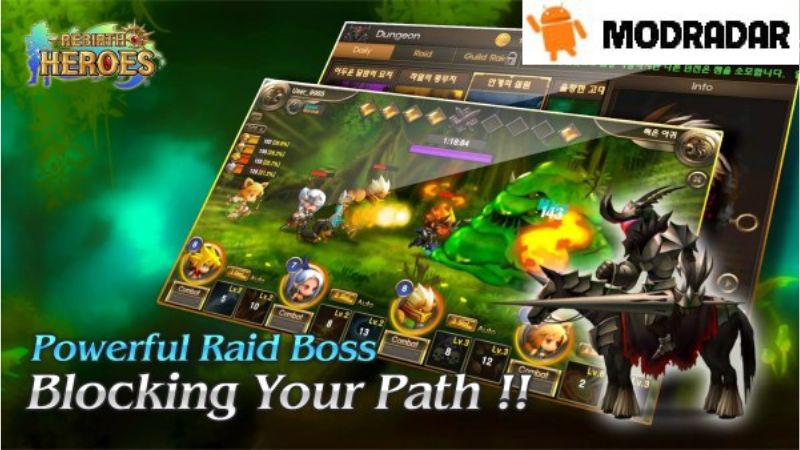 Những đặc điểm nổi bật có trong Rebirth Heroes Mod