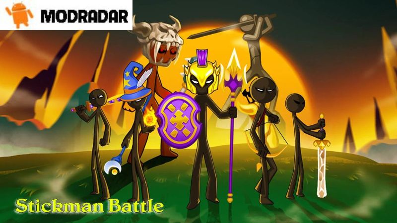 Fitur luar biasa termasuk dalam Stickman Battle Mod