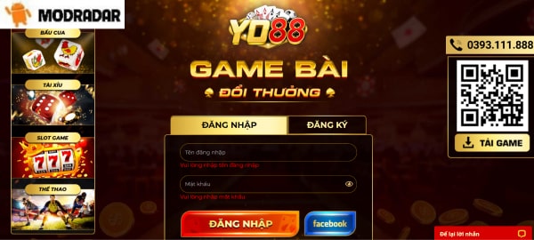 Đăng nhập Yo88 nhanh gọn lẹ