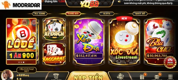 Game bài Yo88 hấp dẫn không lối thoát