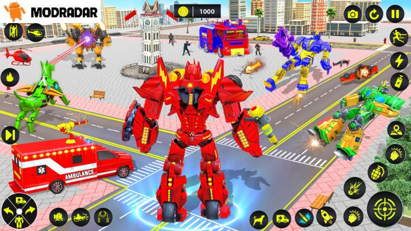 Ambulance Dog Robot Car Game 2 - Ambulance Dog Robot Car Game mod 99.8 Tidak terkunci