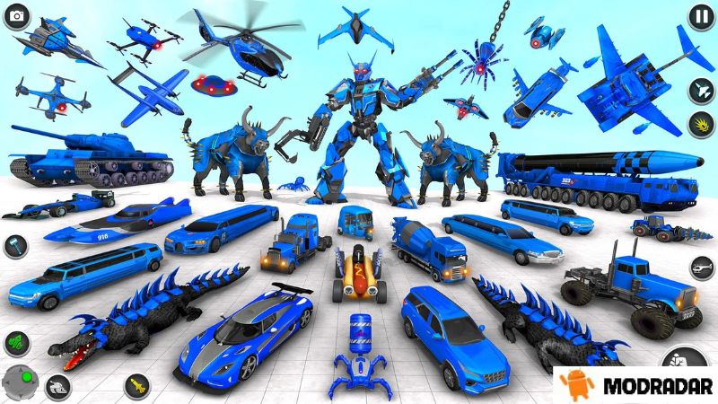 Introduction about Bull Robot Car Game:Robot Game Mod