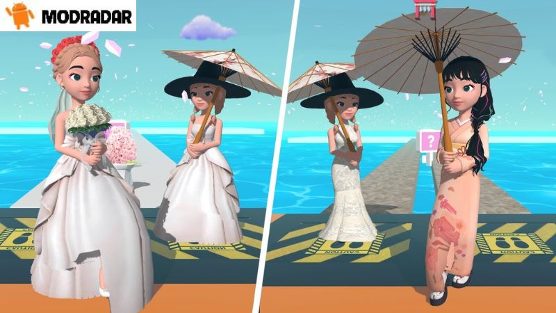 The attractions are in the game Catwalk Battle - Dress up! Mod