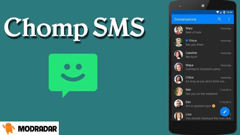 Tìm hiểu về Chomp SMS Mod cùng MODRADAR 