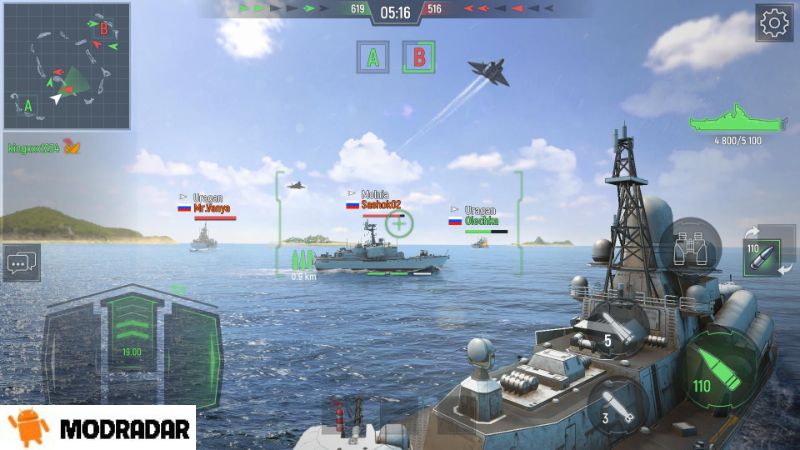 About the game Force of Warships Mod