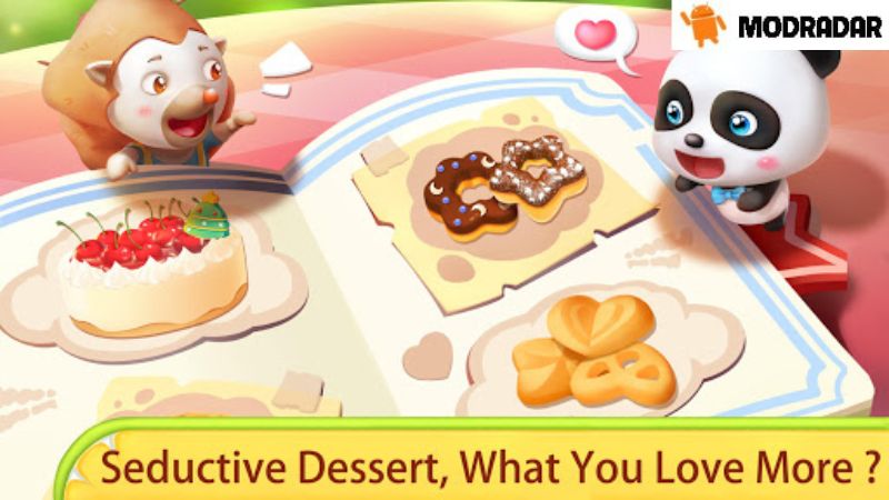 Những điểm hấp dẫn có trong trò chơi Little Panda's Cake Shop Mod