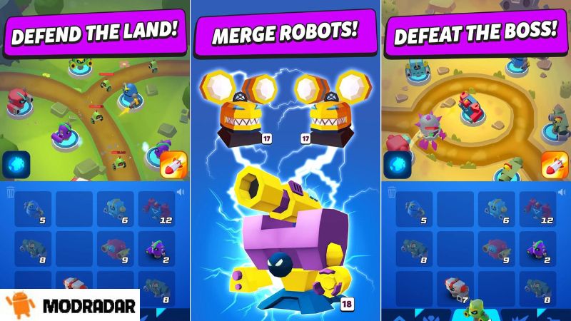 Merge Tower Bots Mod Apk 