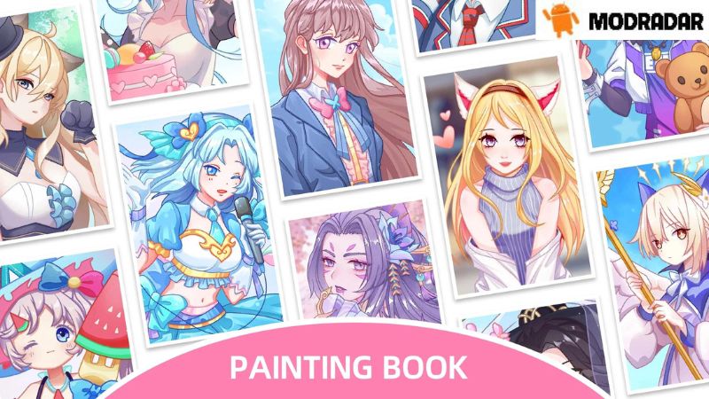 Pengantar tentang game Painting Book - Color by number Mod dengan MODRADAR