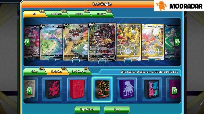 Interesting points only available at Pokémon TCG Online Mod