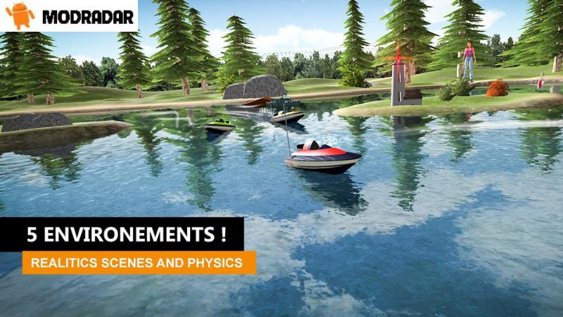 Attractions included in the game RC Boat Simulator Mod