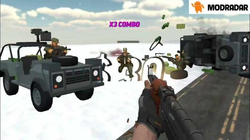 Weapon System and Equipment in Rambo Shooter: Escape Mod