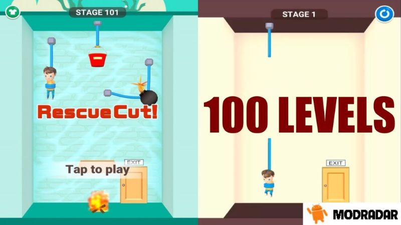 Rescue Cut - Rope Puzzle MOD APK 2.1.18 (No Ads)