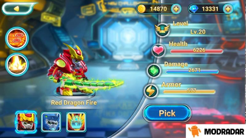 Attractions in the game Robot War: Superhero Fight Mod