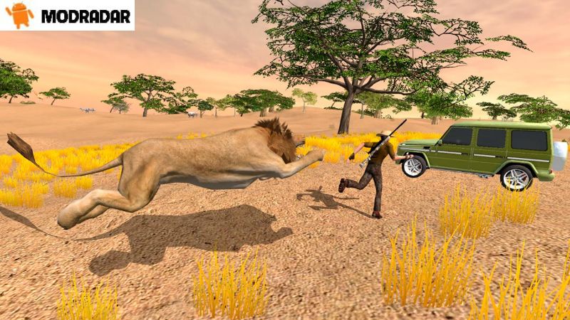 Variety of Vehicles and Weapons in Safari Hunting 4x4 Mod