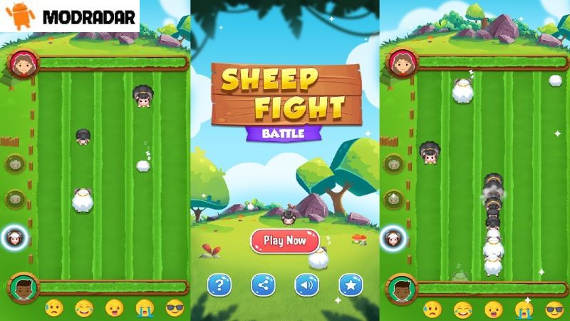 Kesempatan untuk menyesuaikan dan meningkatkan Karakter di Sheep Fight Mod