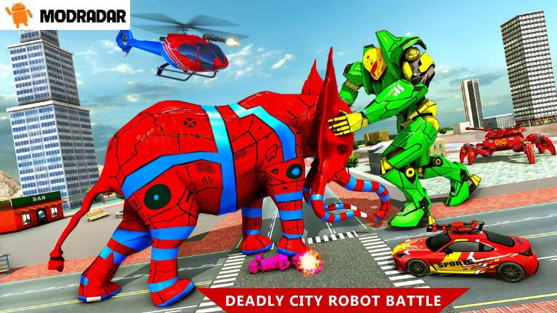 Attractions in the game Spider Robot Wars - Tank Robot Mod