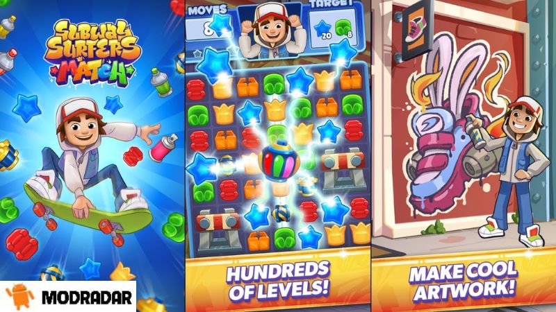 Download Subway Surfers Match v0.1.101 (Mod, Unlimited Boosters) for android