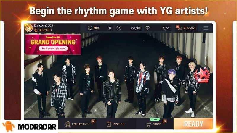 Attractive game modes in the game SuperStar YG Mod