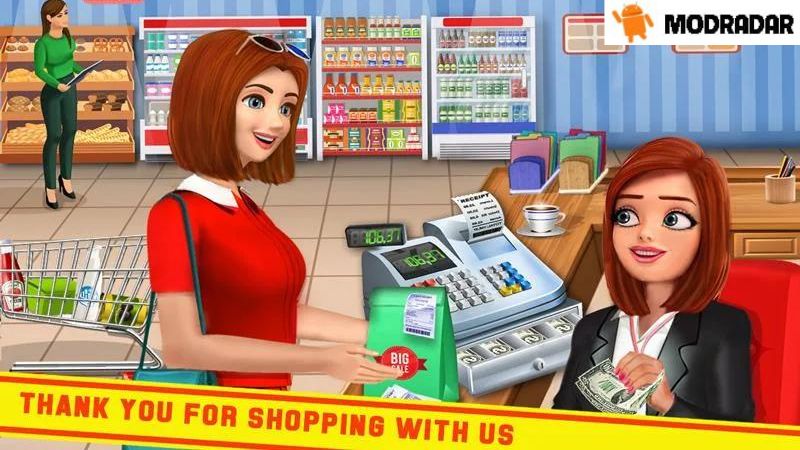 Introduction about the game Supermarket Cash Register Sim APK