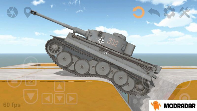 The attractions included in the game Tank Physics Mobile Mod