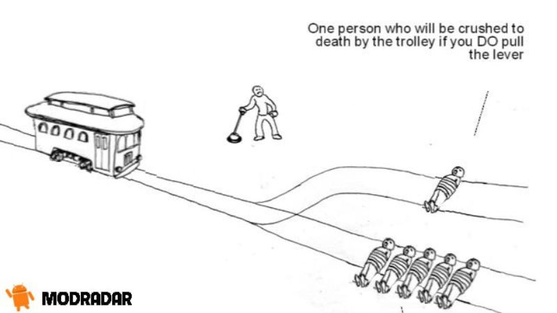 Attractions in The Trolley Problem Game Mod game