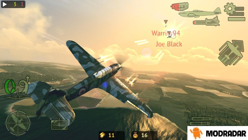 Warplanes Online Combat 1 - Warplanes: Online Combat mod 1.6.1 Gold, Premium Planes