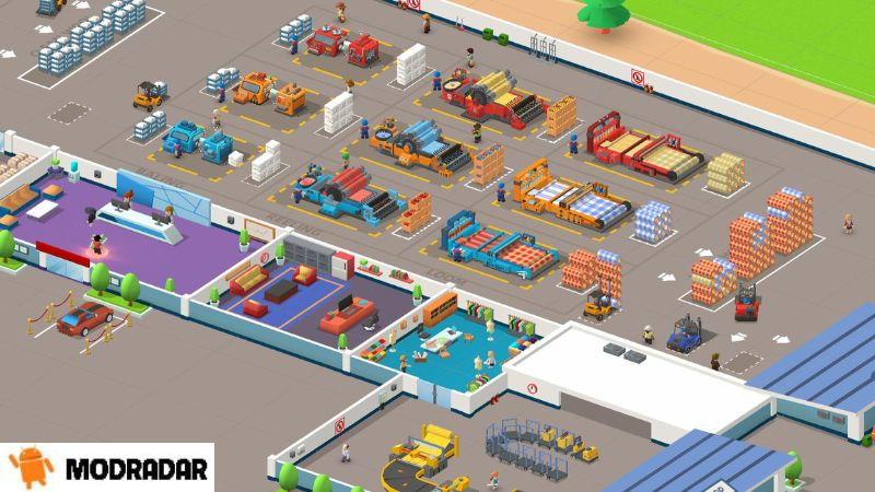 Fitur otomatisasi dalam game Wool Inc: Mod Idle Factory Tycoon