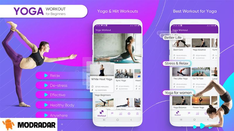 Tìm hiểu về ứng dụng Yoga Workout Mod cùng MODRADAR