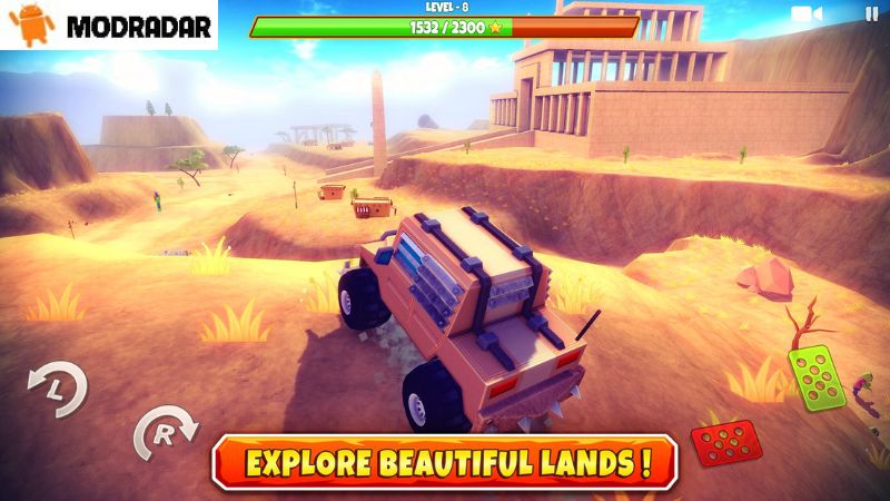 The attractions included in the game Zombie Offroad Safari Mod