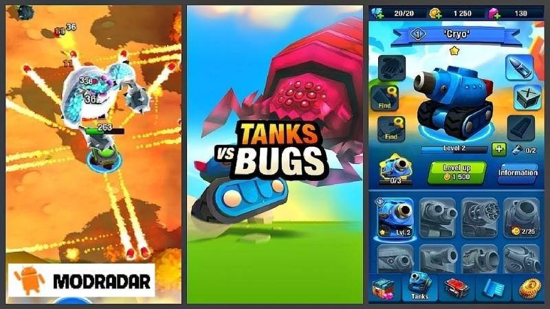 Đối đầu côn trùng nguy hiểm tại Tanks vs Bugs Mod