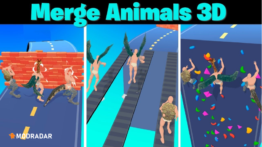 Merge Animals 3D - Mutant race mod