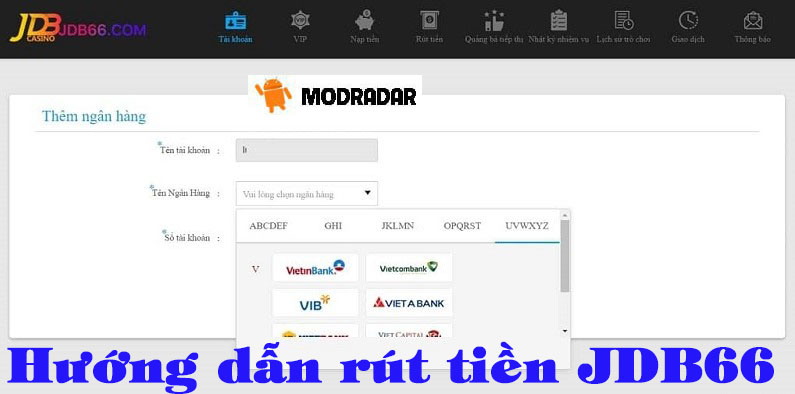 Hướng dẫn thực hiện rút tiền JDB66 nhanh chóng và đơn giản nhất 