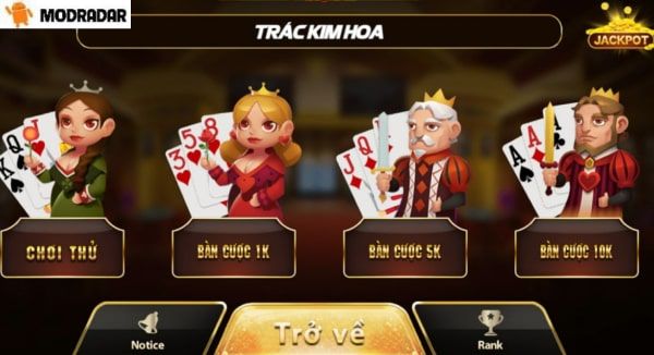 Lưu ý khi chơi game bài Trác Kim Hoa